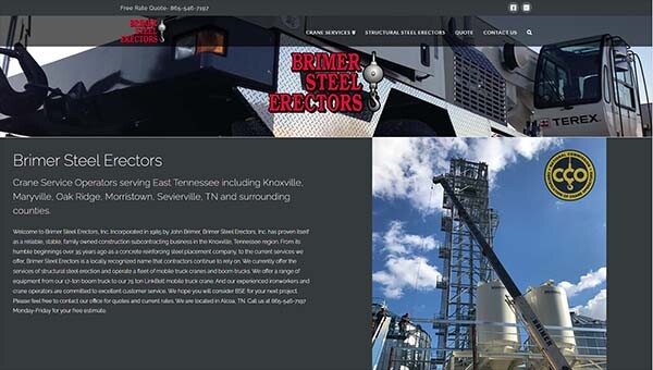Contruction Website Designer